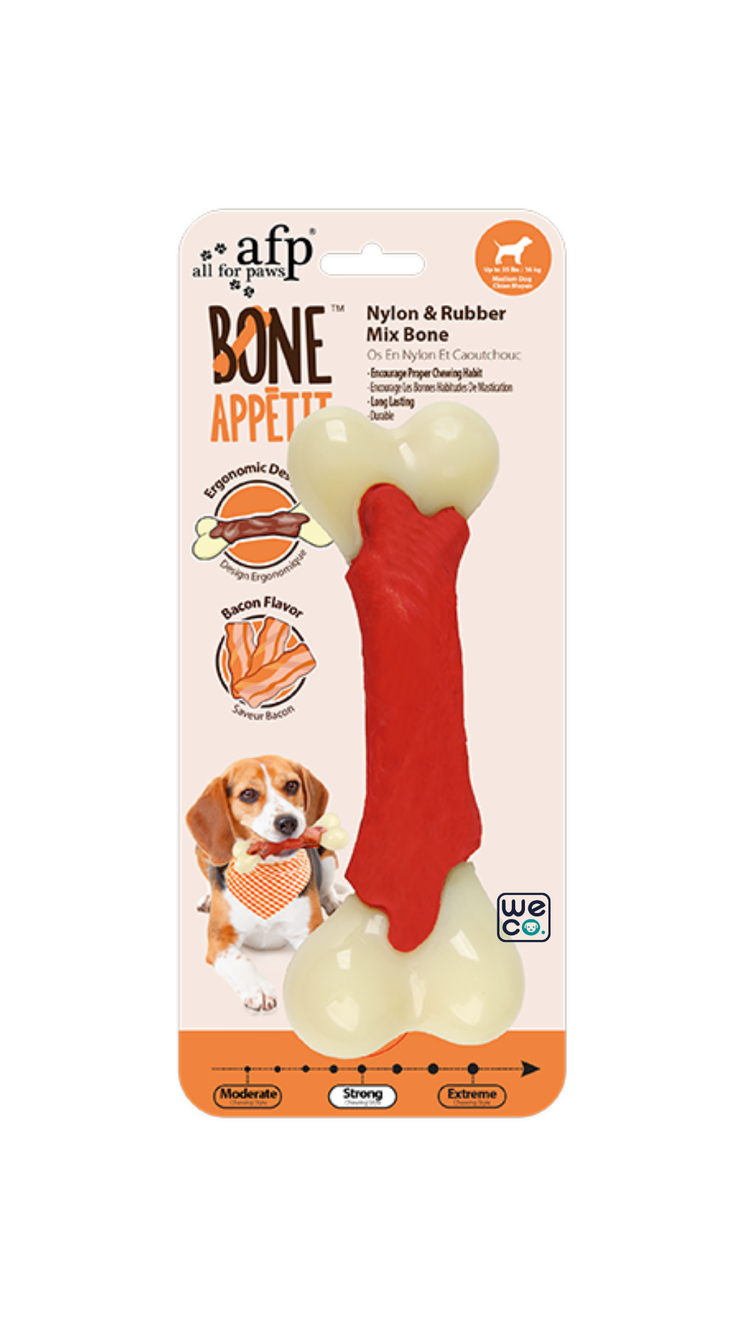 Nylon & Rubber Mix Bone afp