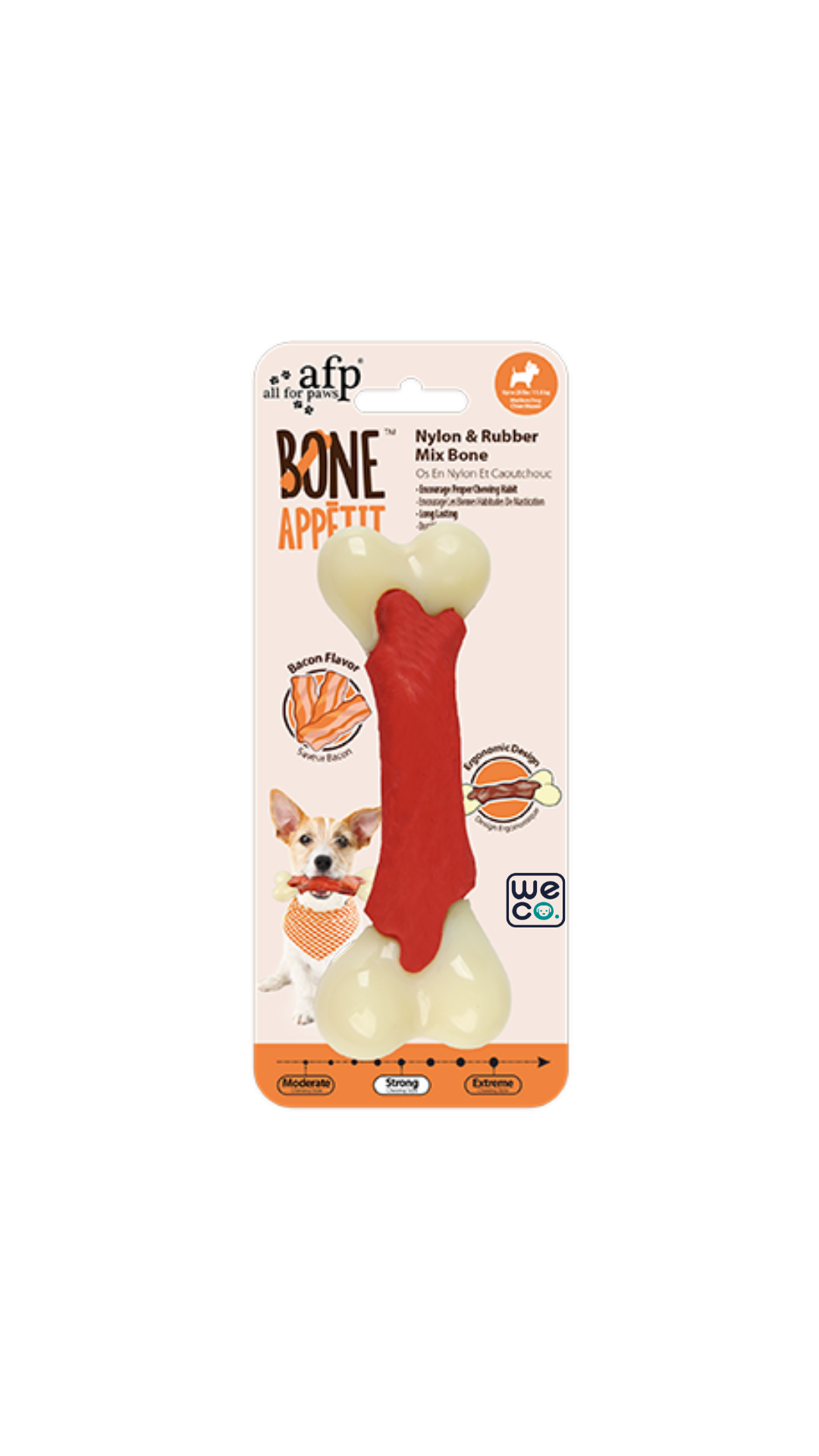 Nylon & Rubber Mix Bone afp