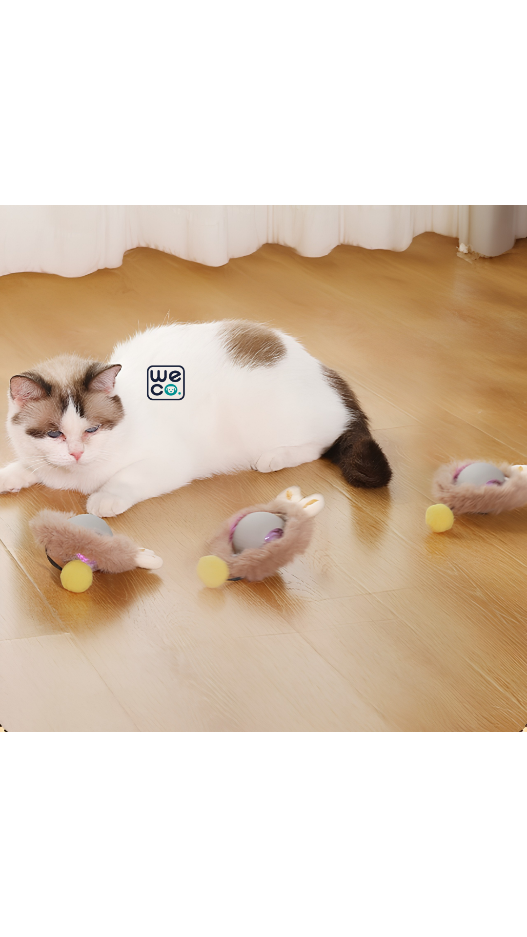 توپ متحرک Funny cat hairball-rope P02