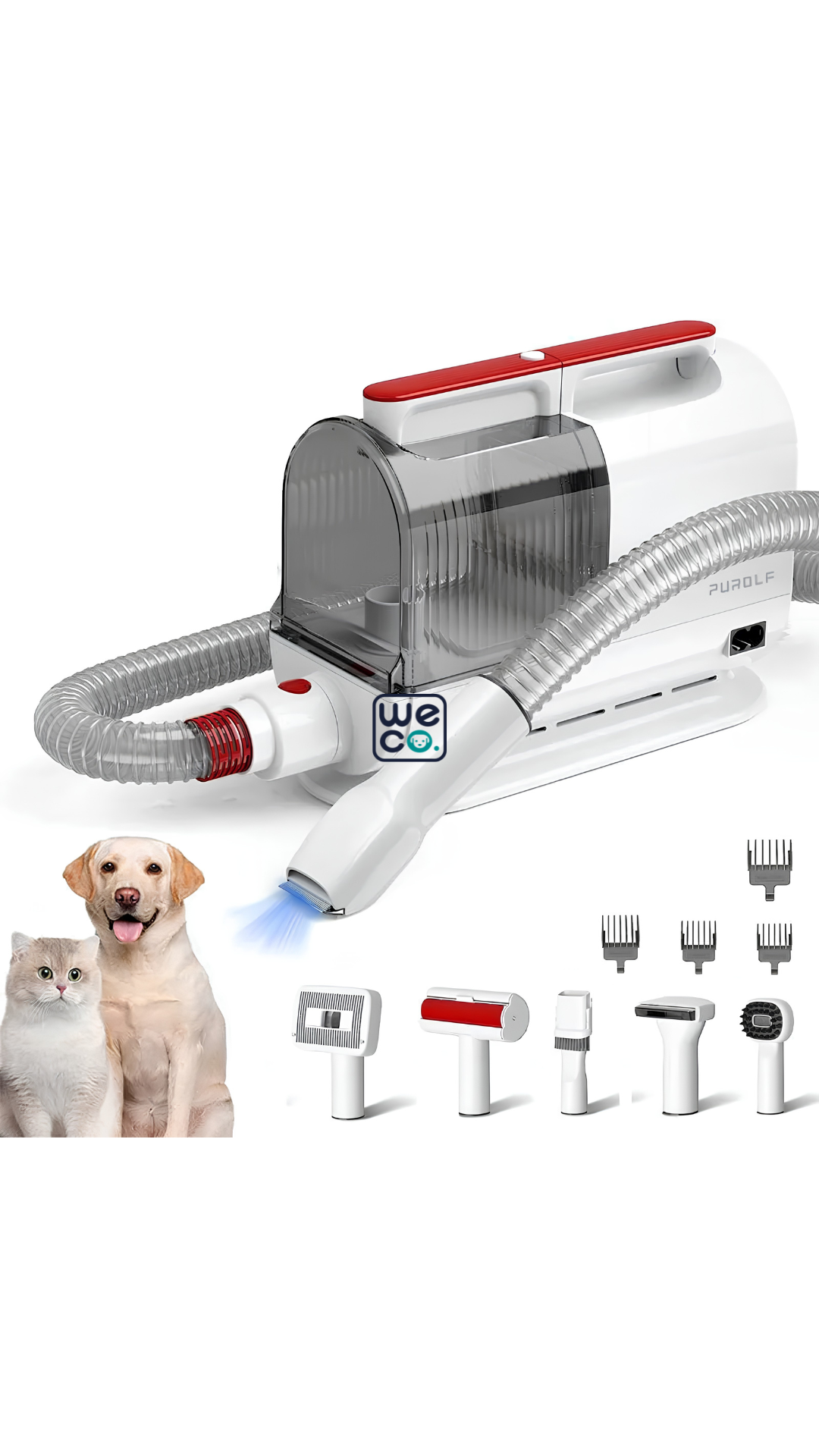 ست اصلاح خانگی سگ و گربه Pet Vaccum Cleaner دارای ۶ سری