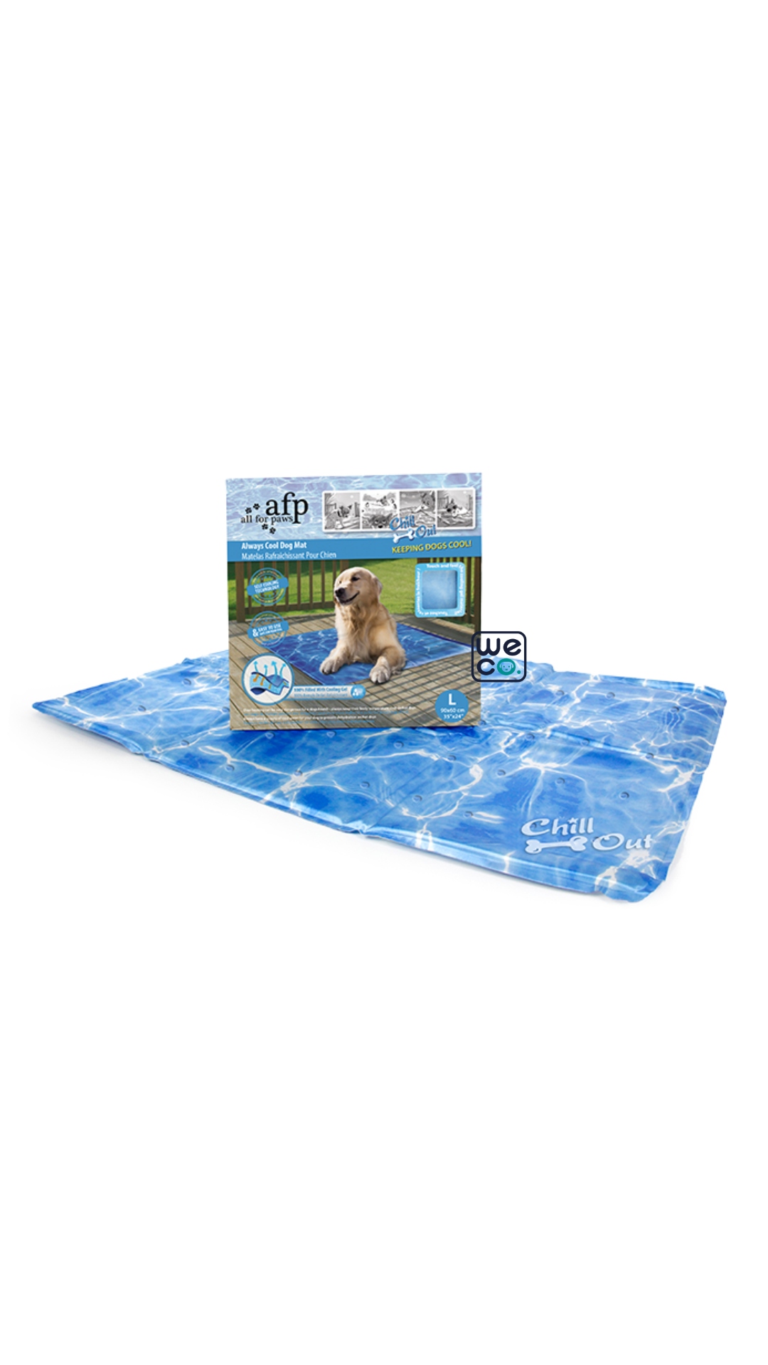 Cool dog mat afp