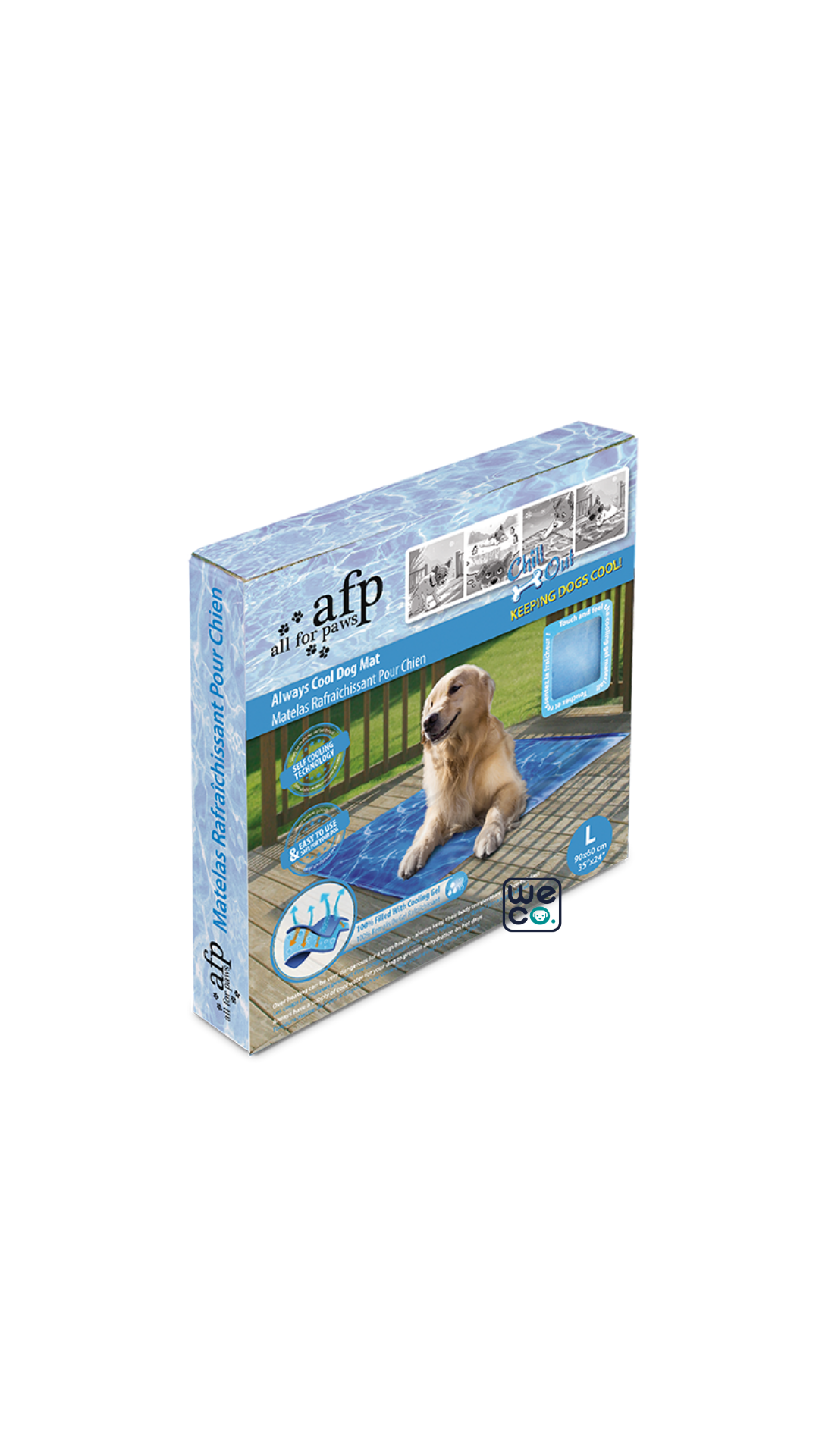 Cool dog mat afp