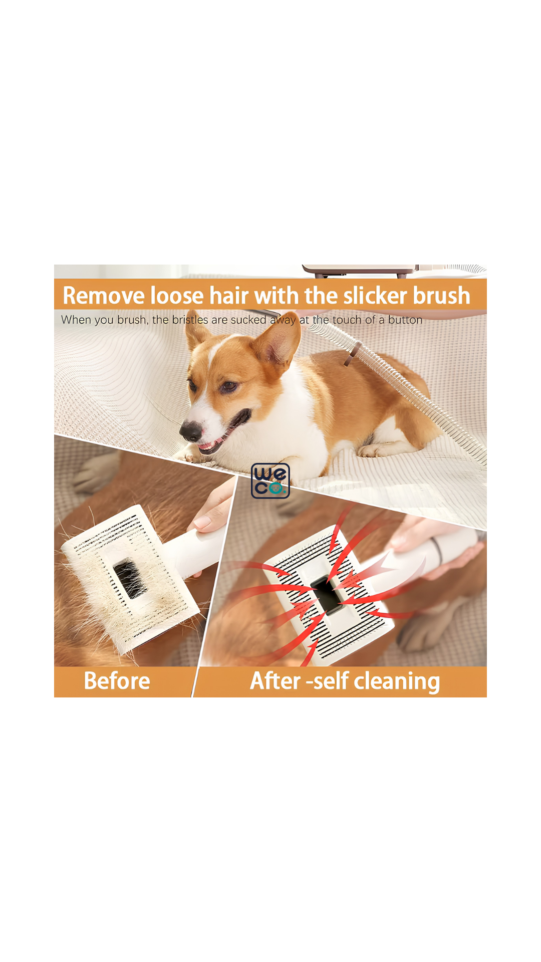 ست اصلاح خانگی سگ و گربه Pet Vaccum Cleaner دارای ۶ سری