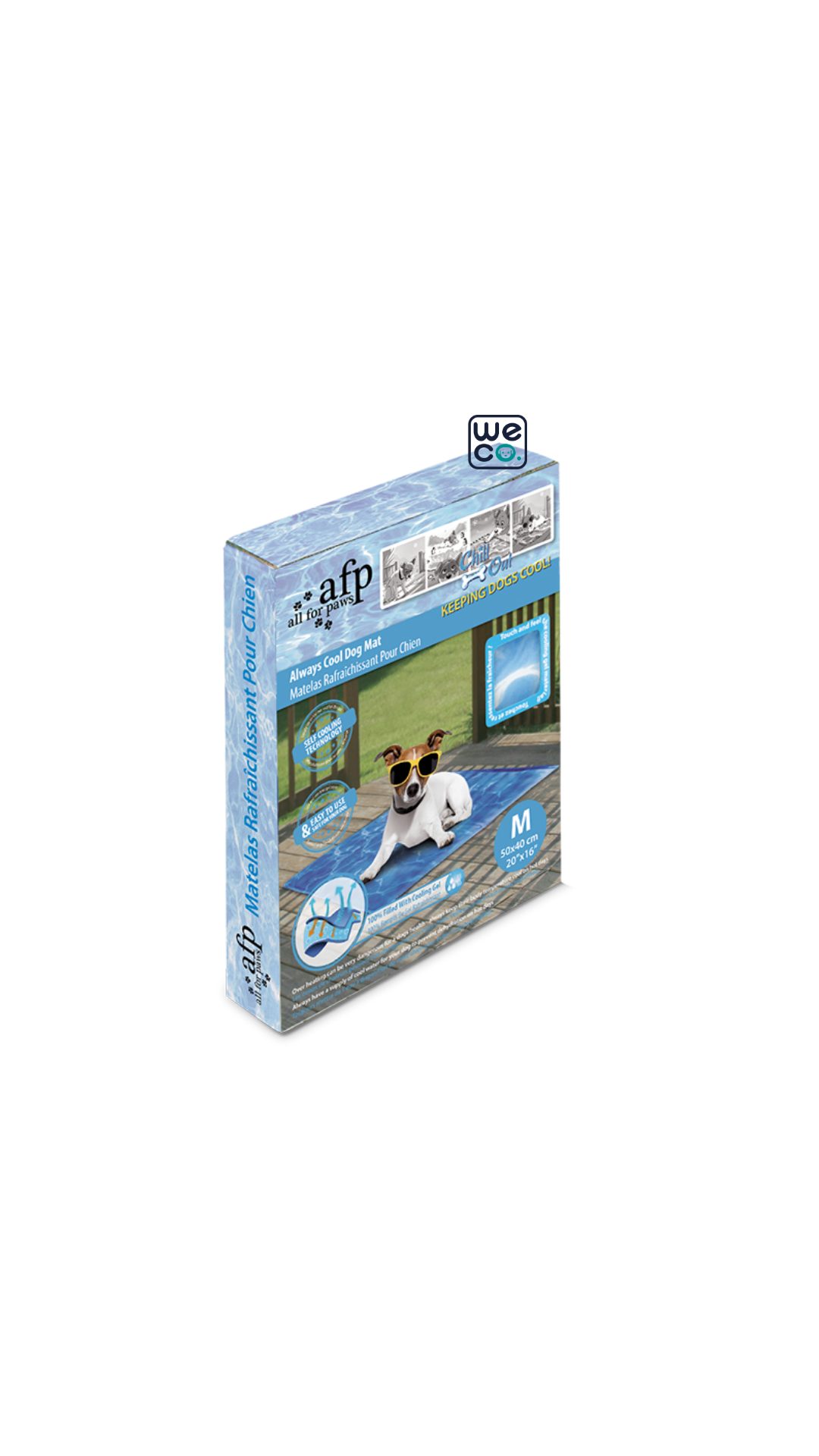 Cool dog mat afp