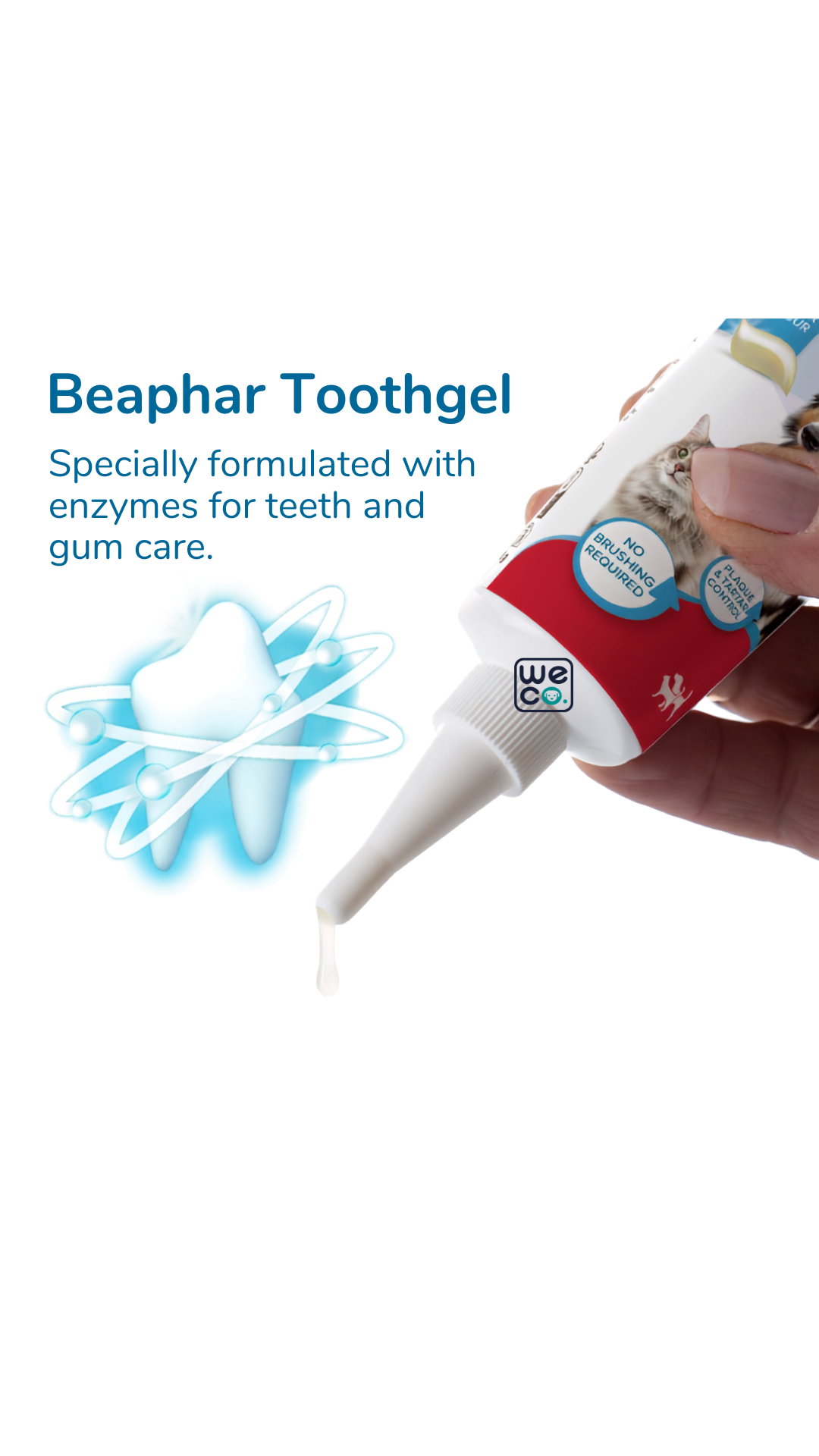ژل دندان سگ و گربه با طعم جگر بيفار Beaphar