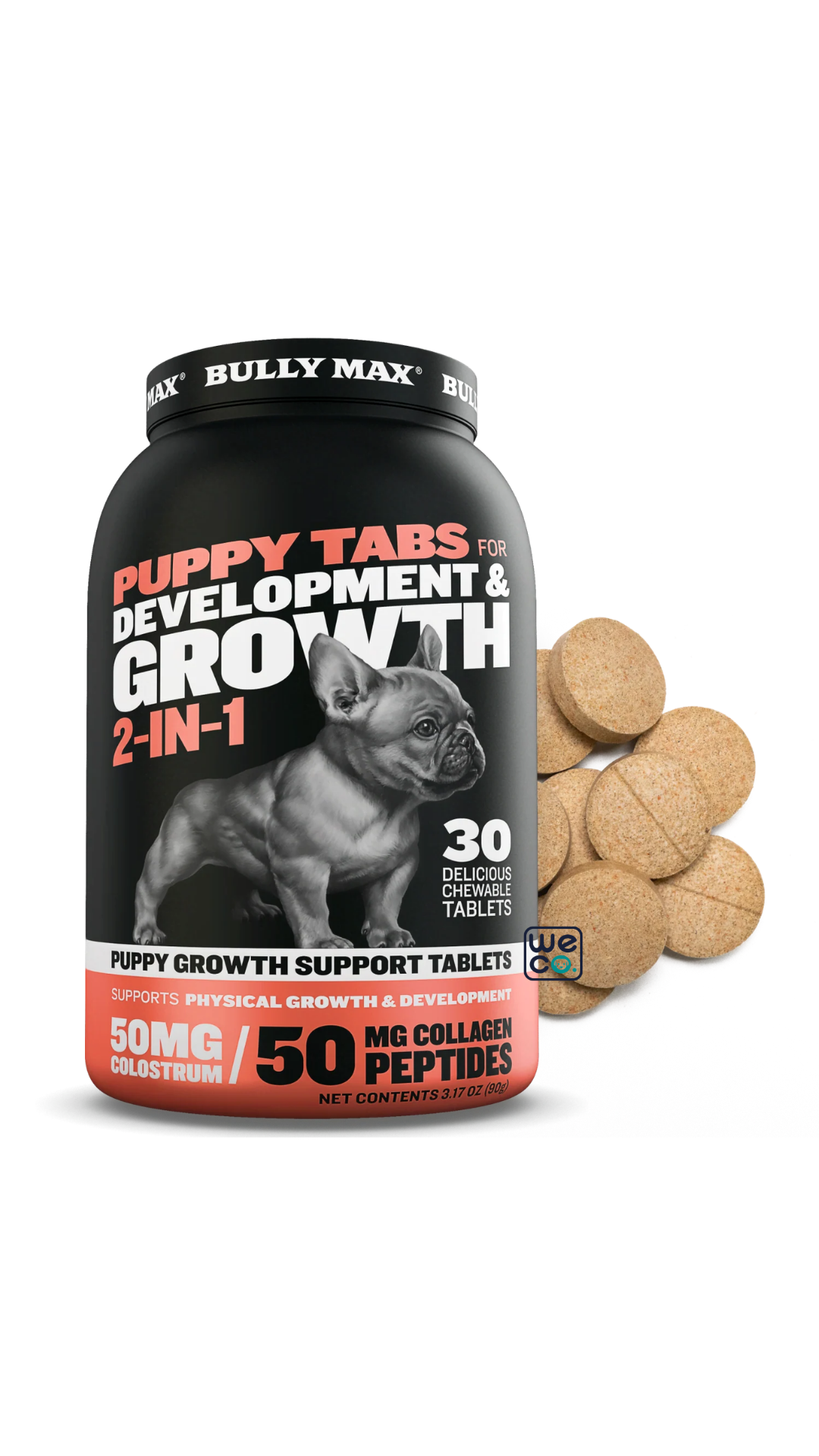 قرص 30تايي برند Bully Max مدل Puppy(2in1)
