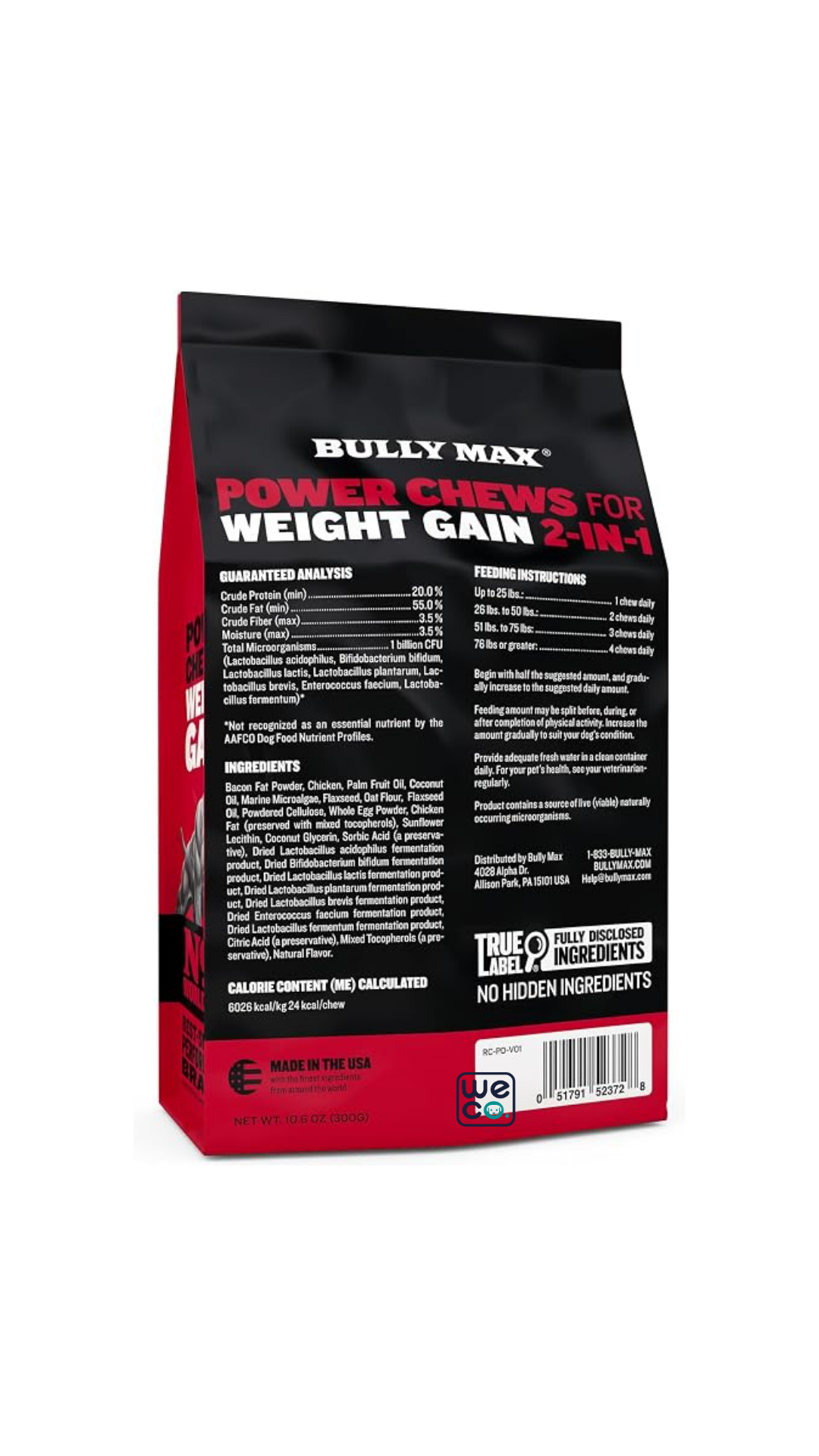 قرص Bully Max مدل Weight Gain (2in1)