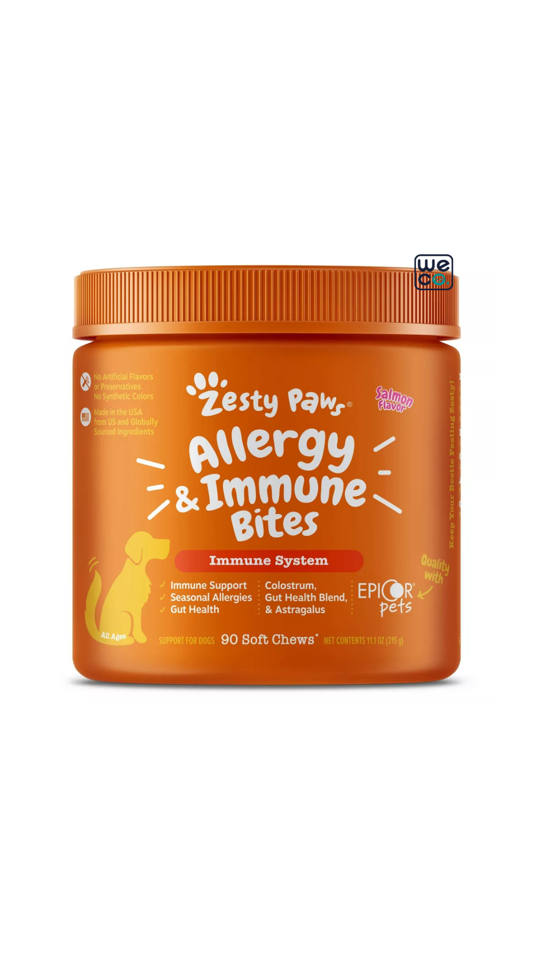 مکمل آلرژی Allergy Immune با طعم سالمون Zesty paws