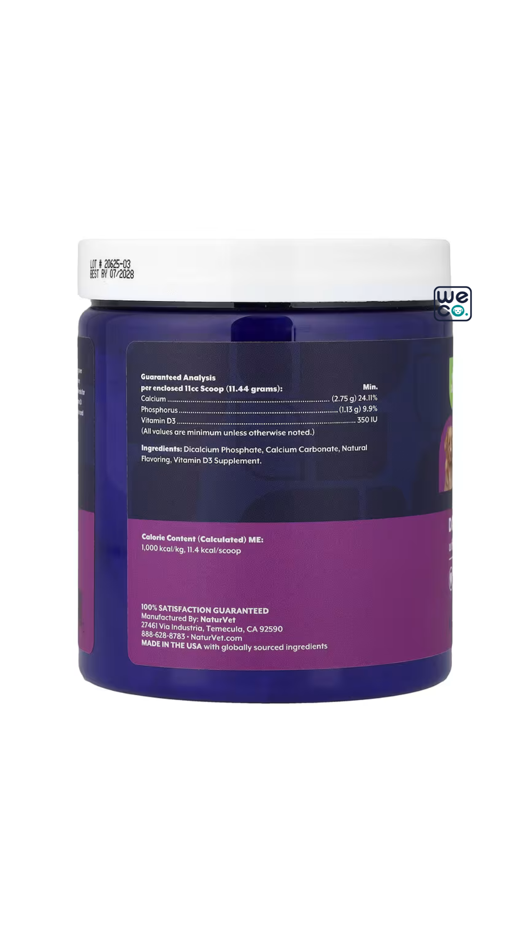 پودر Hip & Joint NaturVet قوطي 453 گرمي