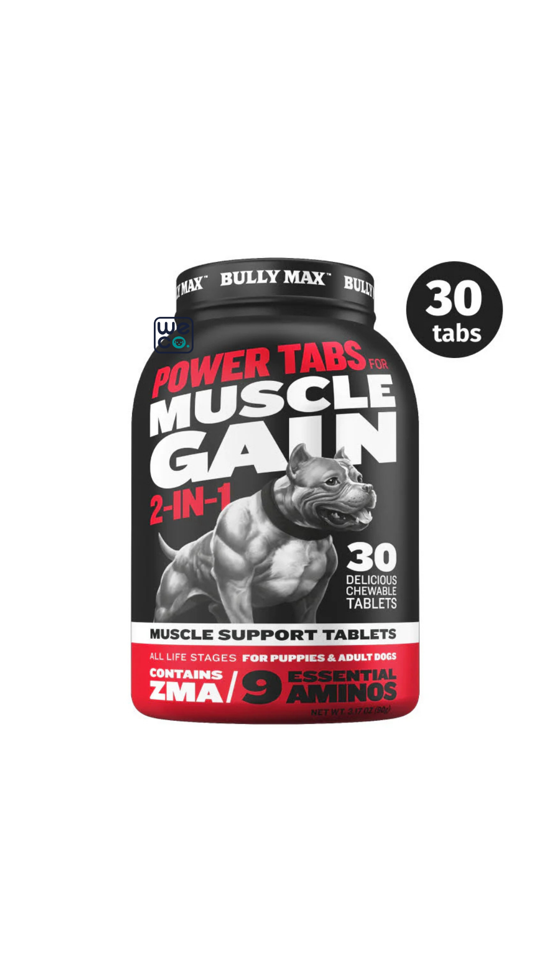 قرص 60  عددي برند Bully Max مدل Muscle gain (2 in 1)