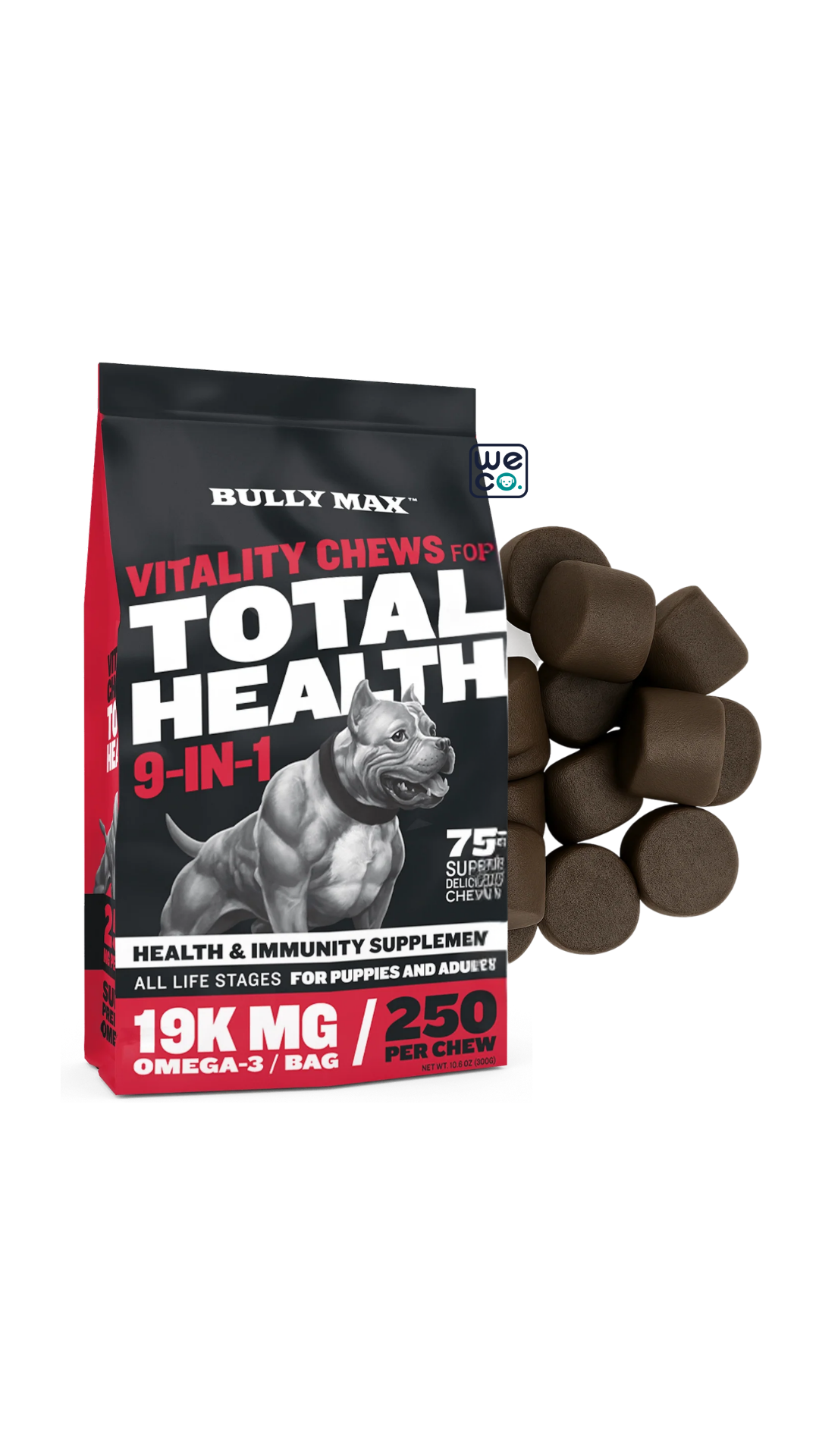 قرص Bully Max مدل Total health (9 in 1)