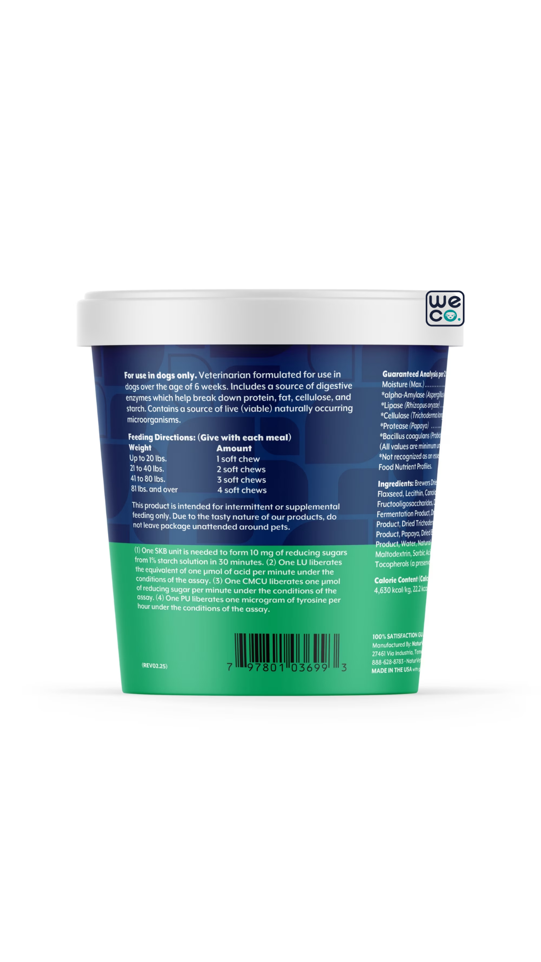مکمل آنزيم هاي گوارشي Digestion NaturVet قوطي 70 عددي