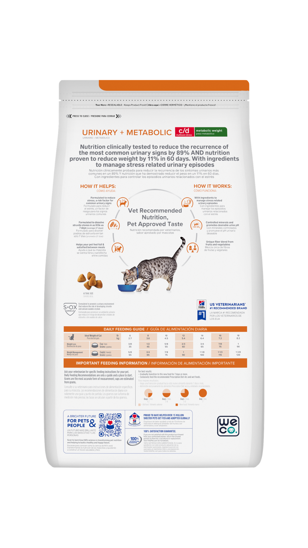 غذای خشک هیلز گربه Hill's Urinary Stress + Metabolic