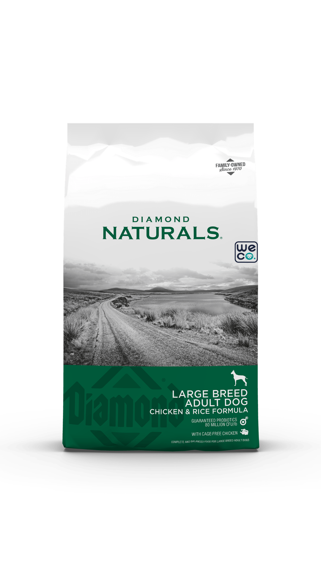 غذاي خشک 15 کيلويي Natural daimond سگ chicken and rice (adult large breed )