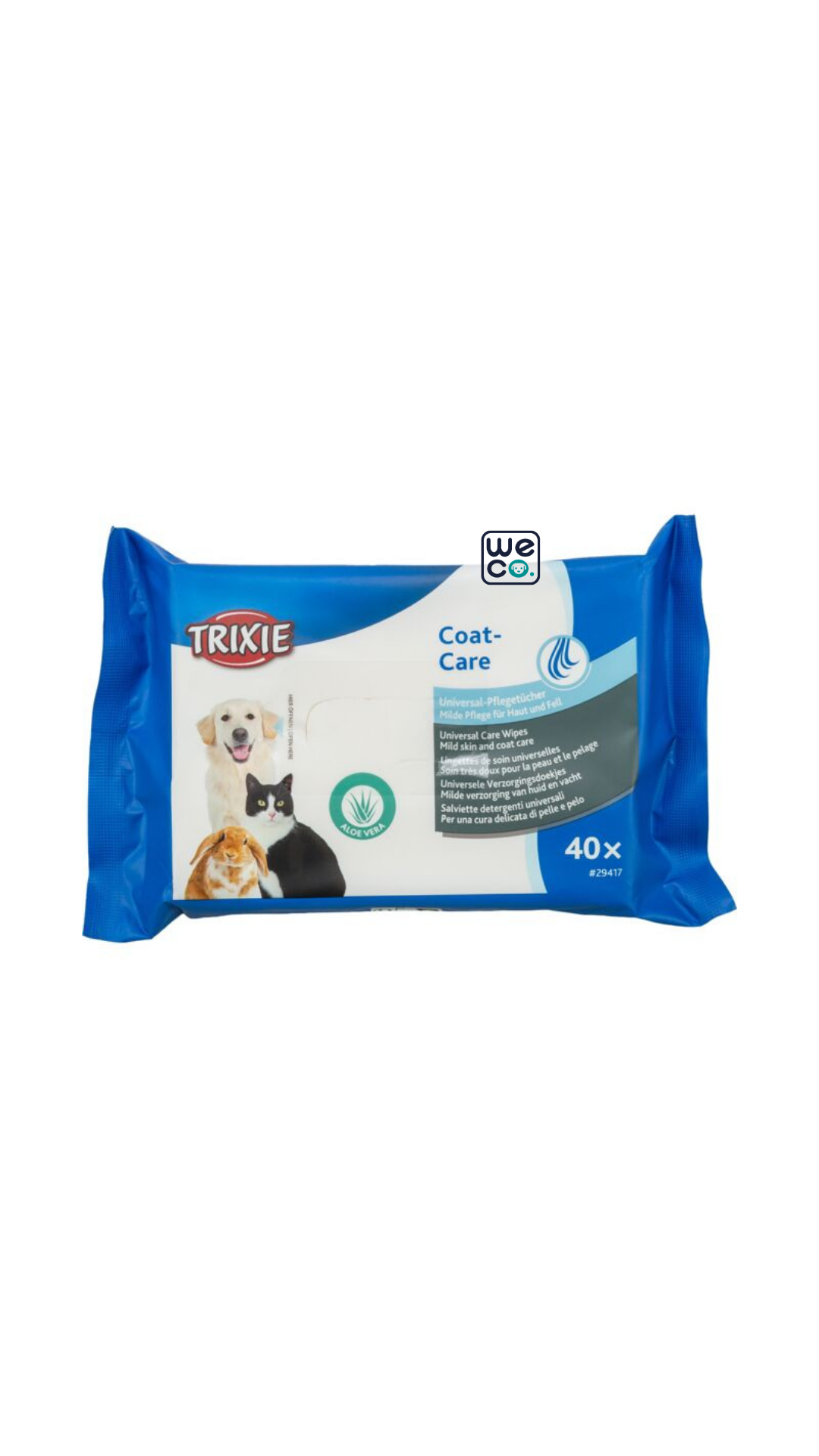 دستمال مرطوب 40 عددي تريکسي 29417 Trixie