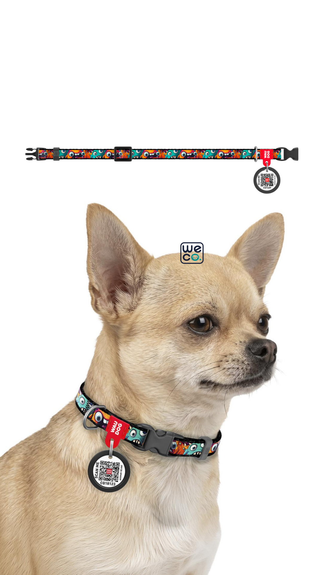 گردني Waudog مدل Nylon