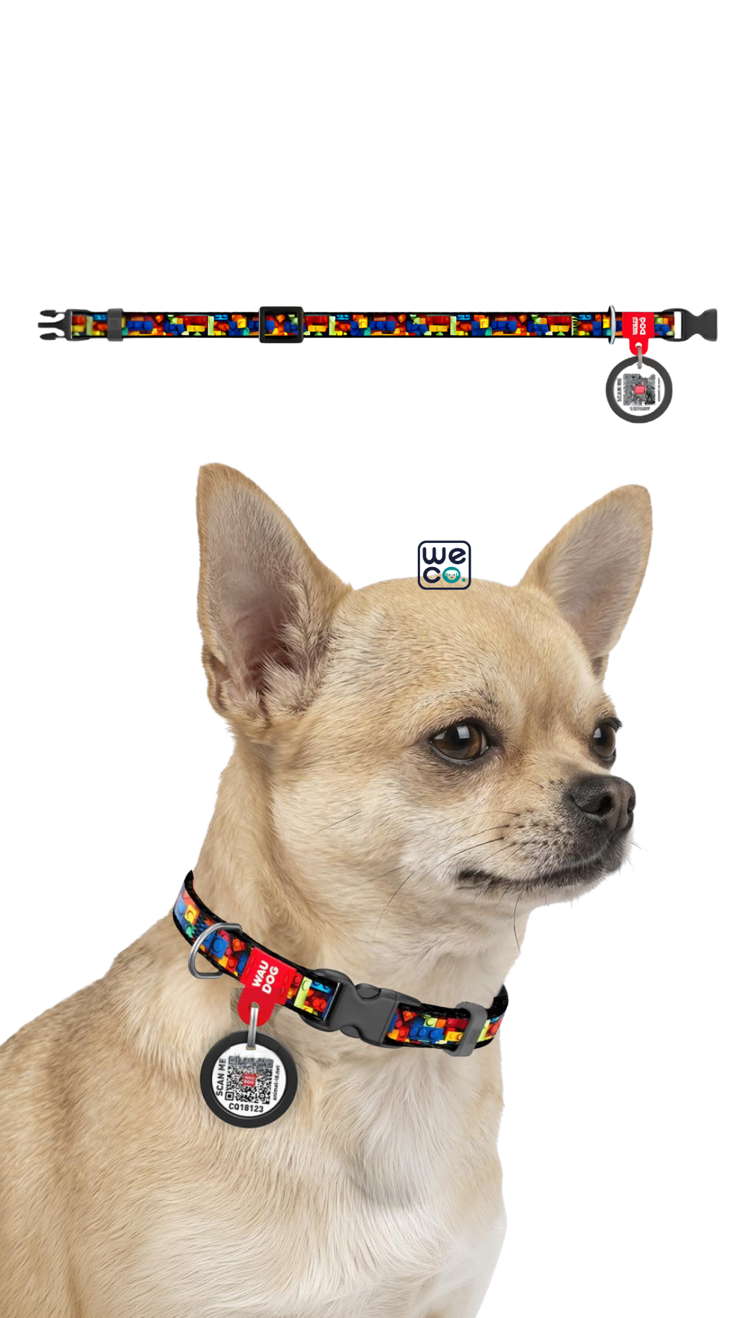 قلاده گردنی Waudog مدل Nylon