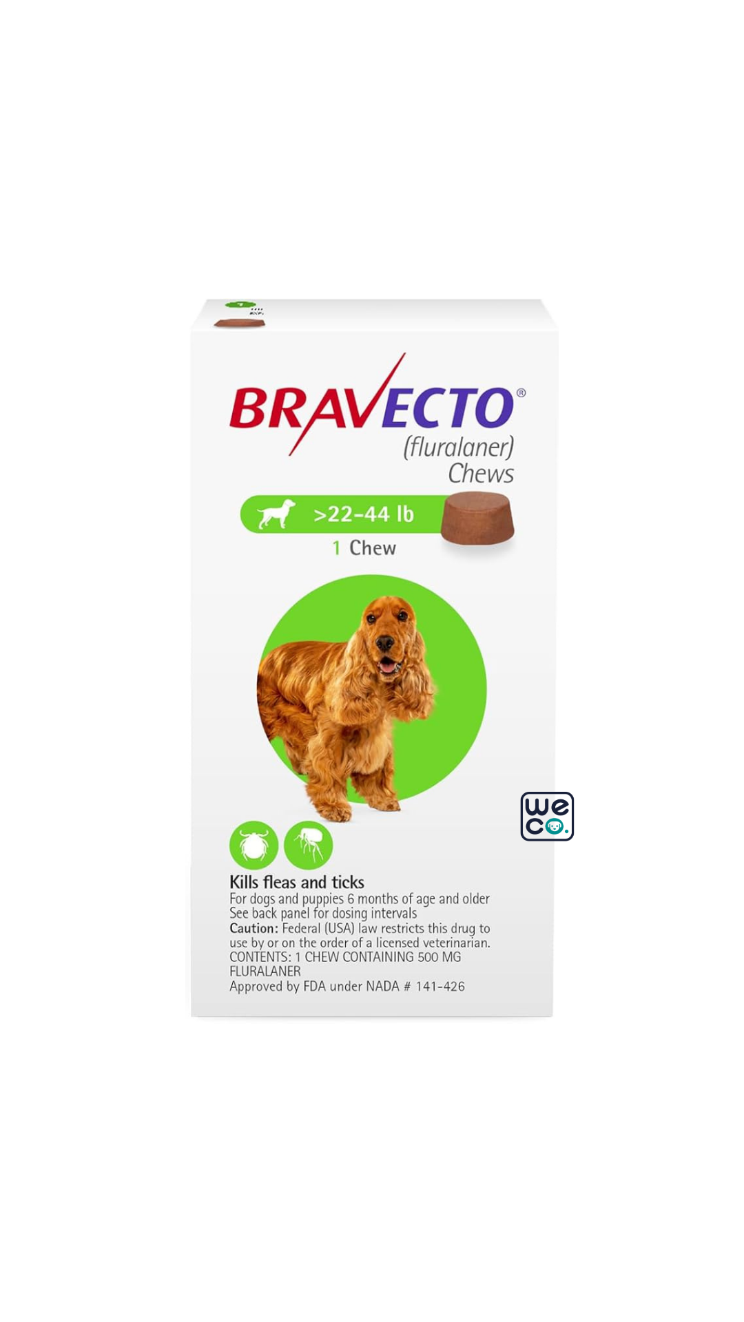 قرص ضد کک و کنه Bravecto