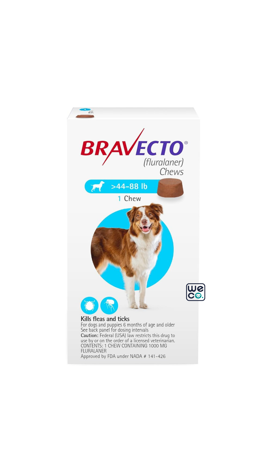 قرص ضد کک و کنه Bravecto