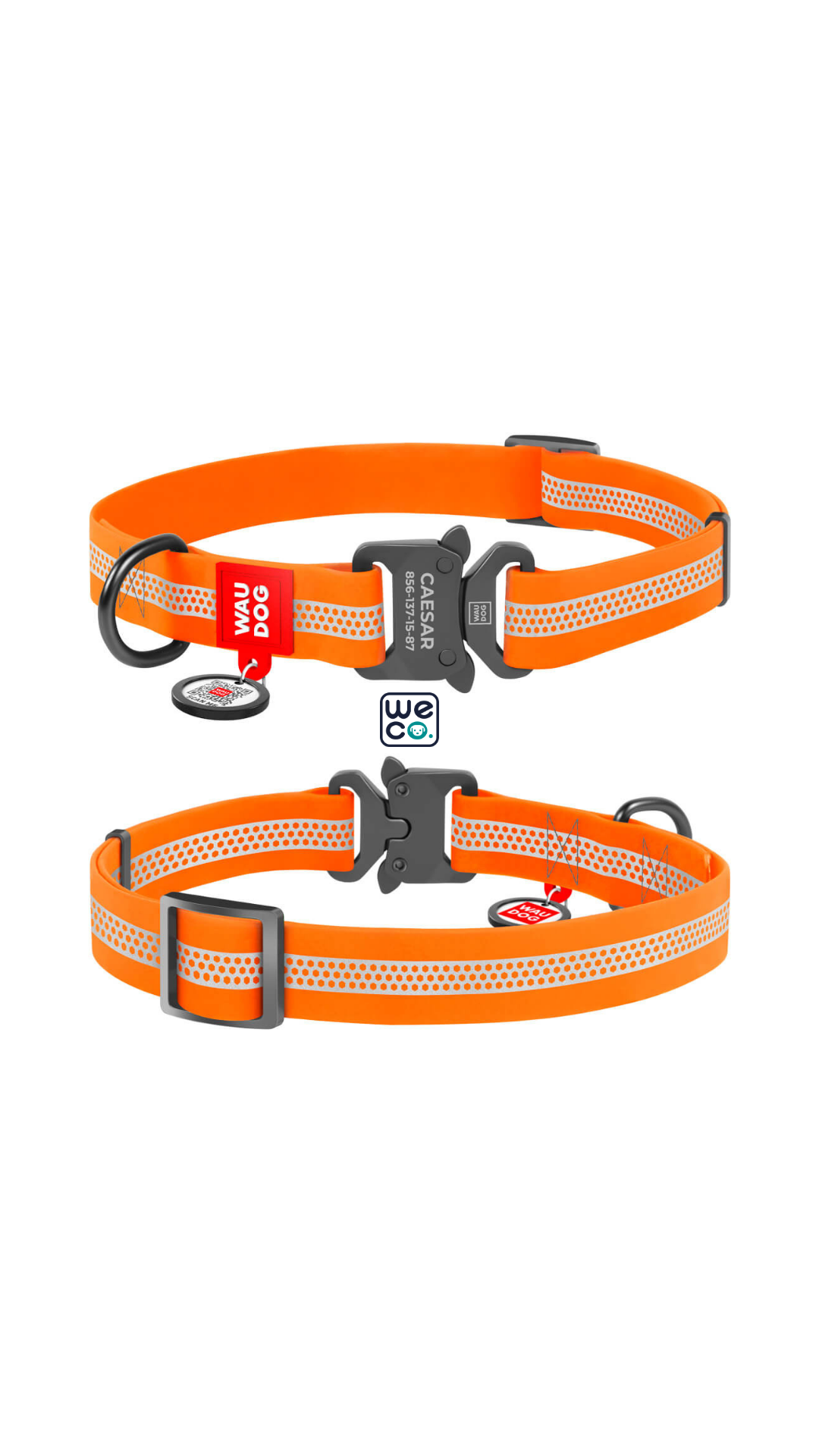 ست قلاده گردني و ليش Waudog مدل WaterProof (metal)
