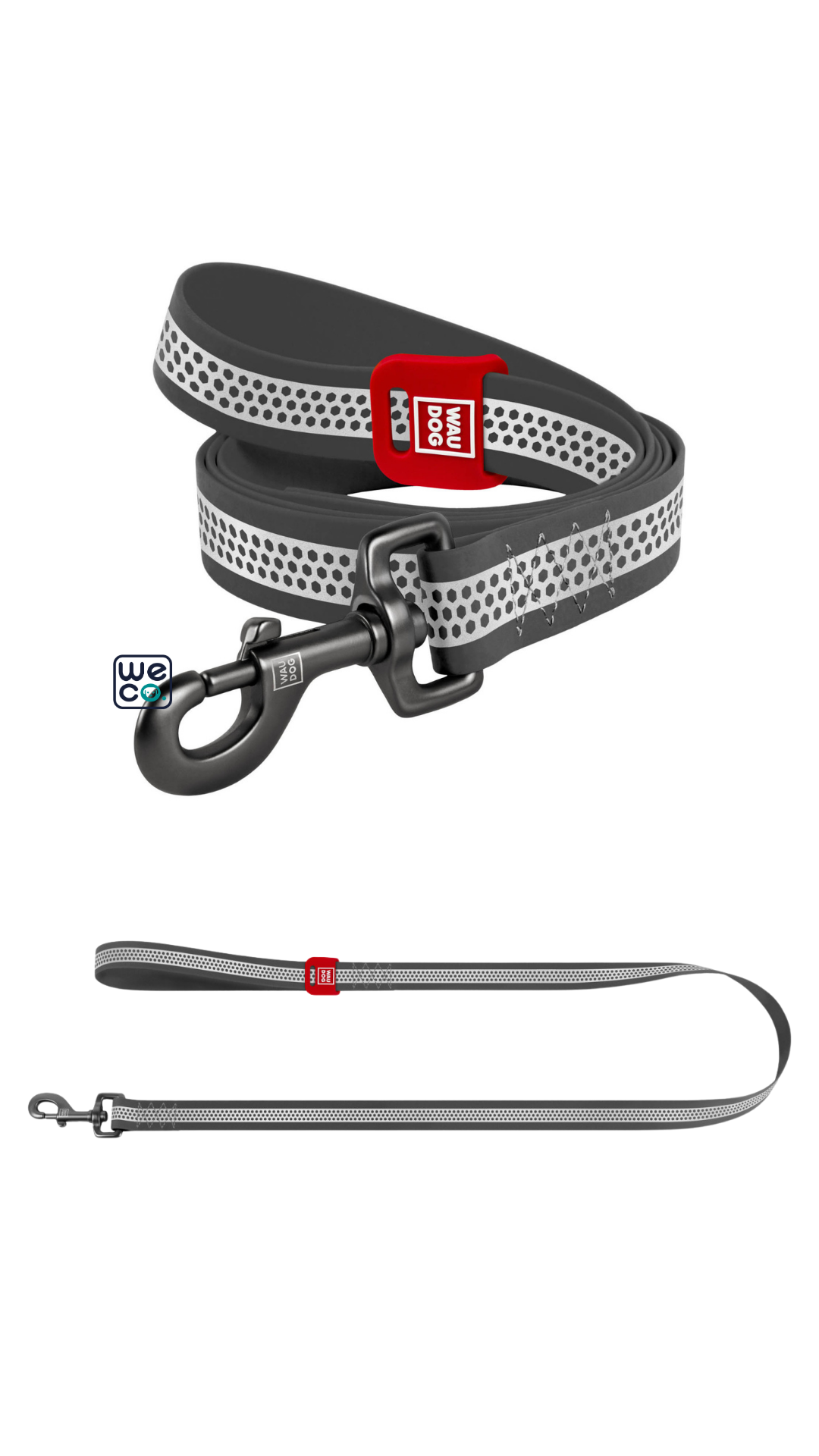 ست قلاده گردني و ليش Waudog مدل WaterProof (metal)