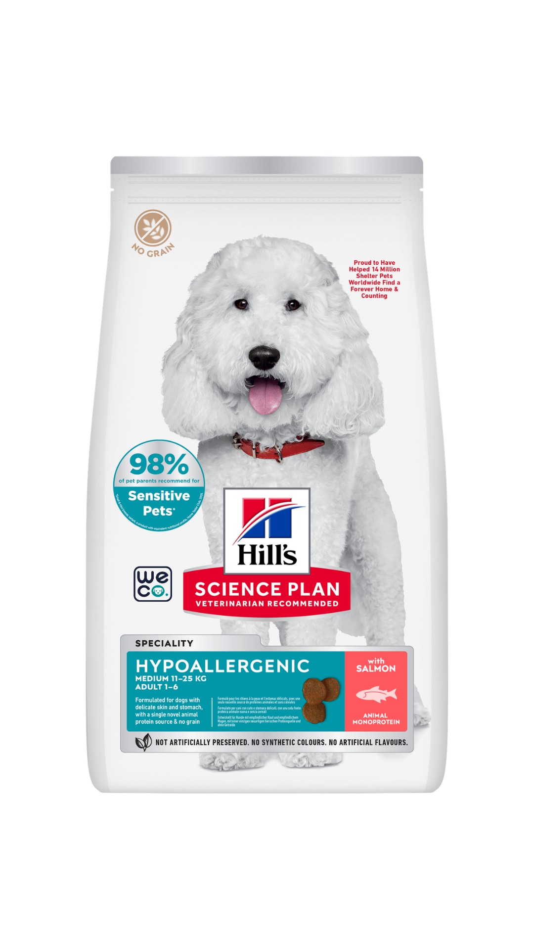 غذاي خشک هیلز سگ Hill's Medium Hypoallergenic Salmon
