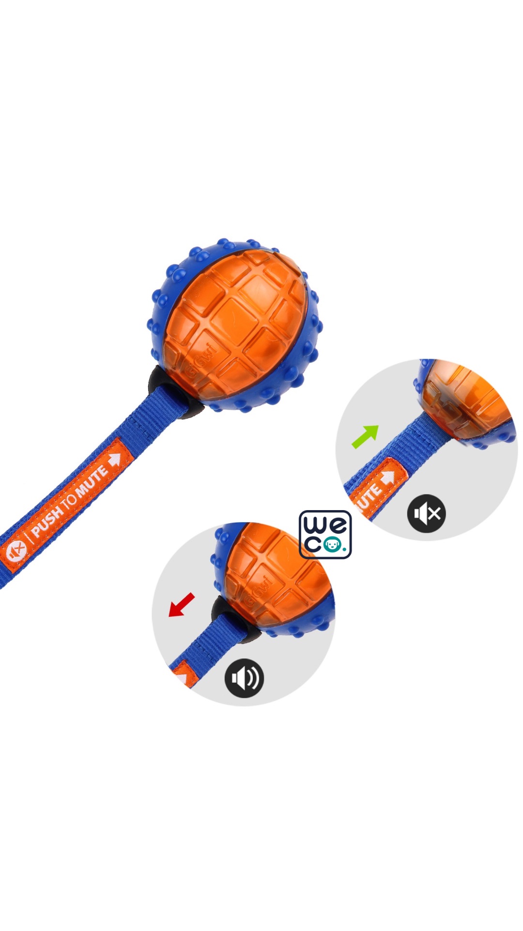 Gigwi Regular Ball- Push to Mute