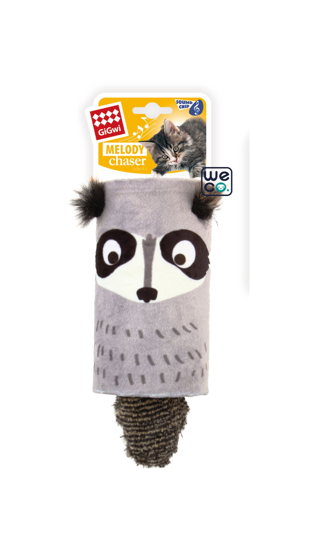 Gigwi Melody Tube Raccoon