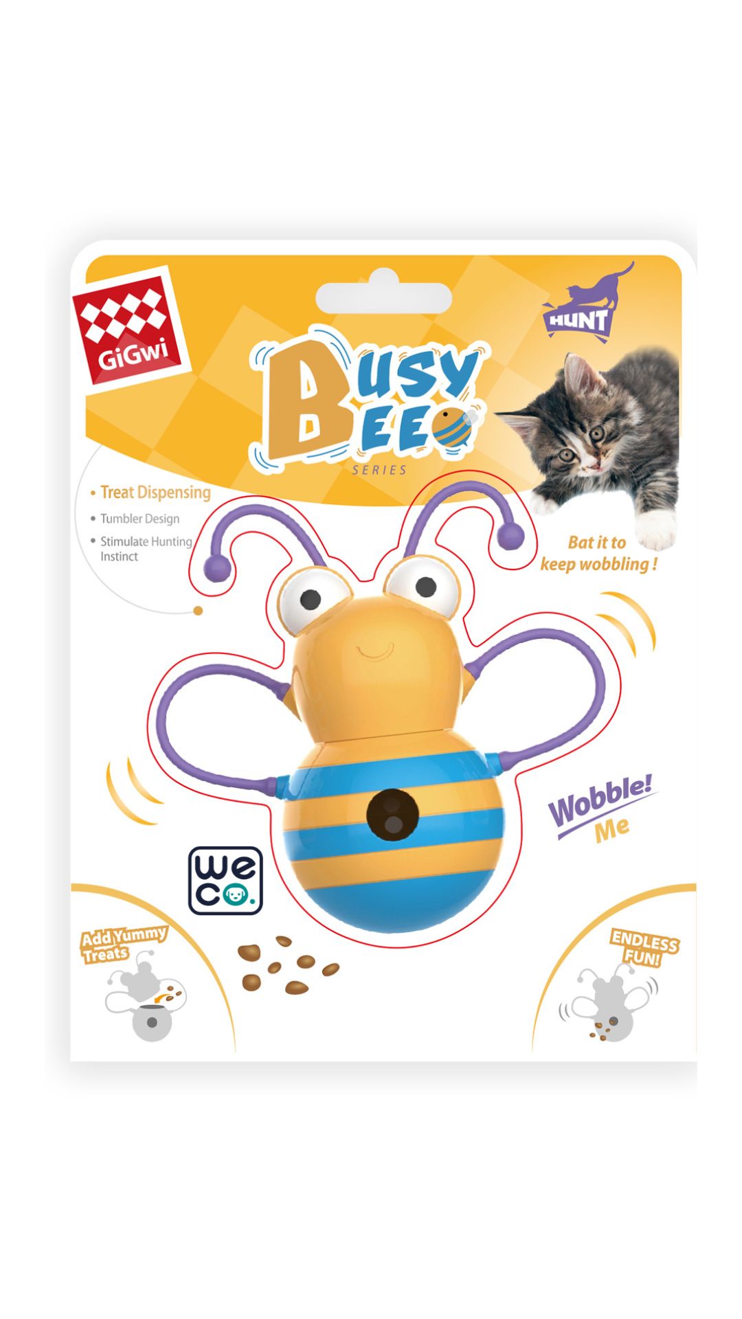 تشويقي خور گربه Gigwi BusyBee