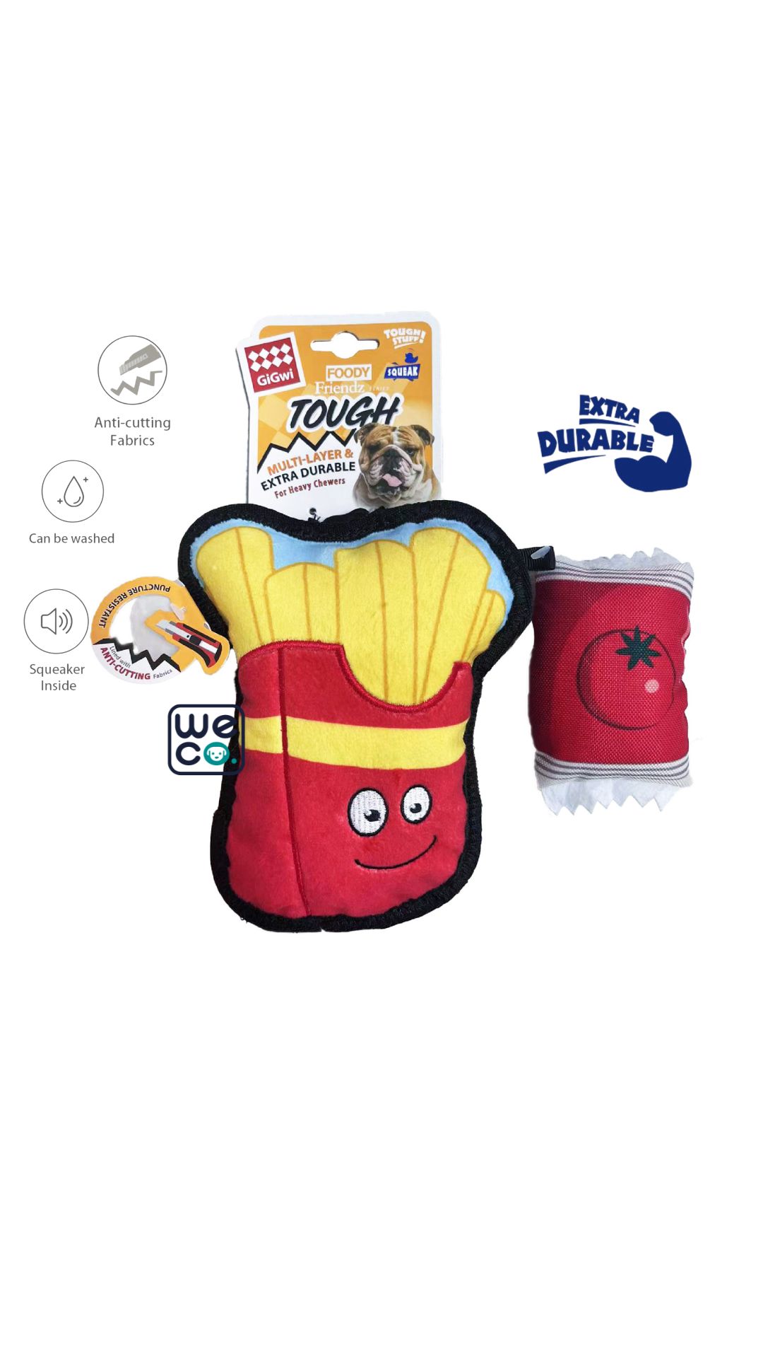 Gigwi French fries and ketchup