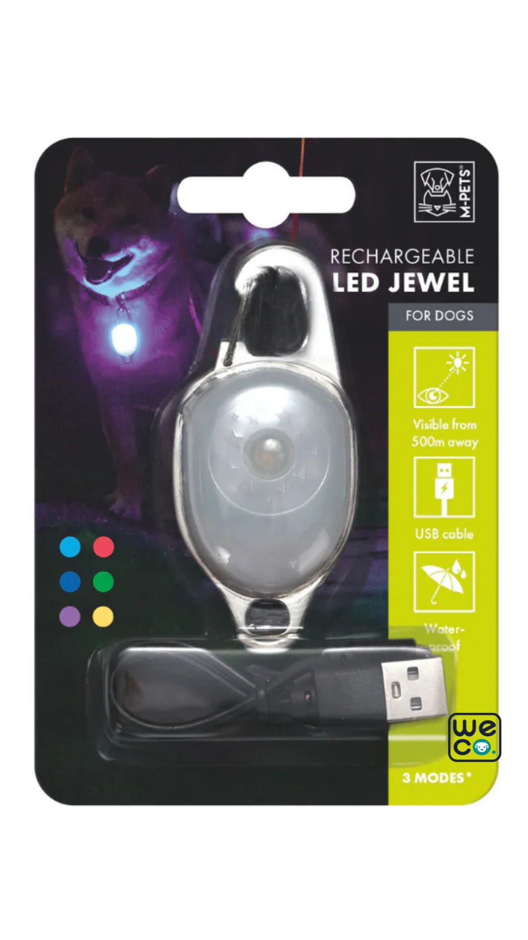 آويز چراغ‌دار قلاده M-Pets