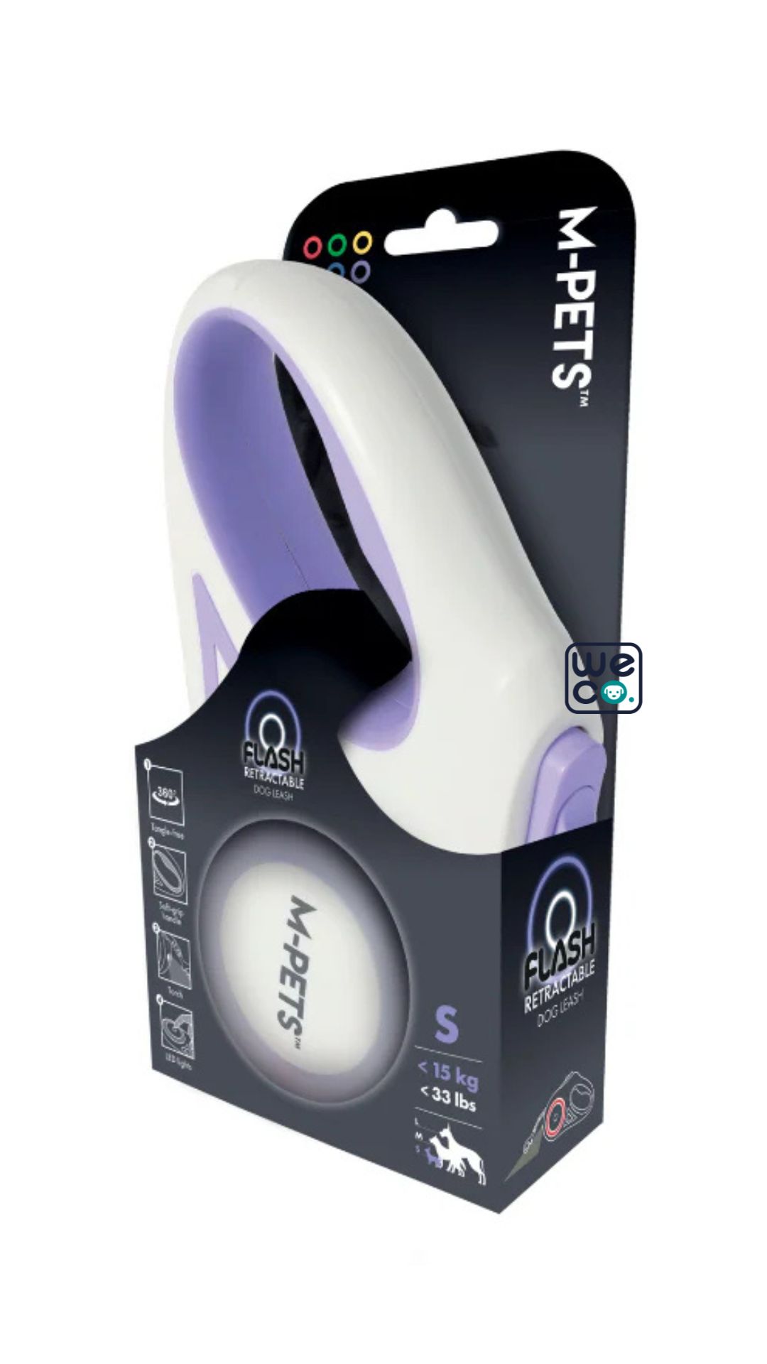 قلاده متري Flash Retractable M-Pets سايز 5M