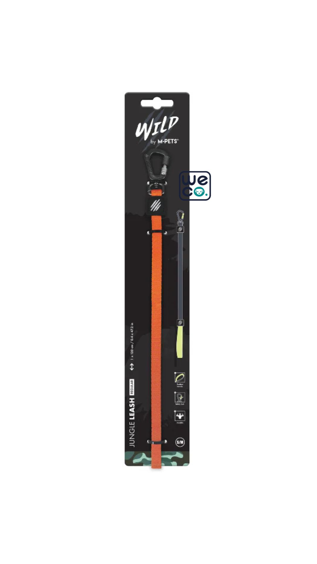 قلاده هارنس Wild jungle نارنجي M-Pets سايز M