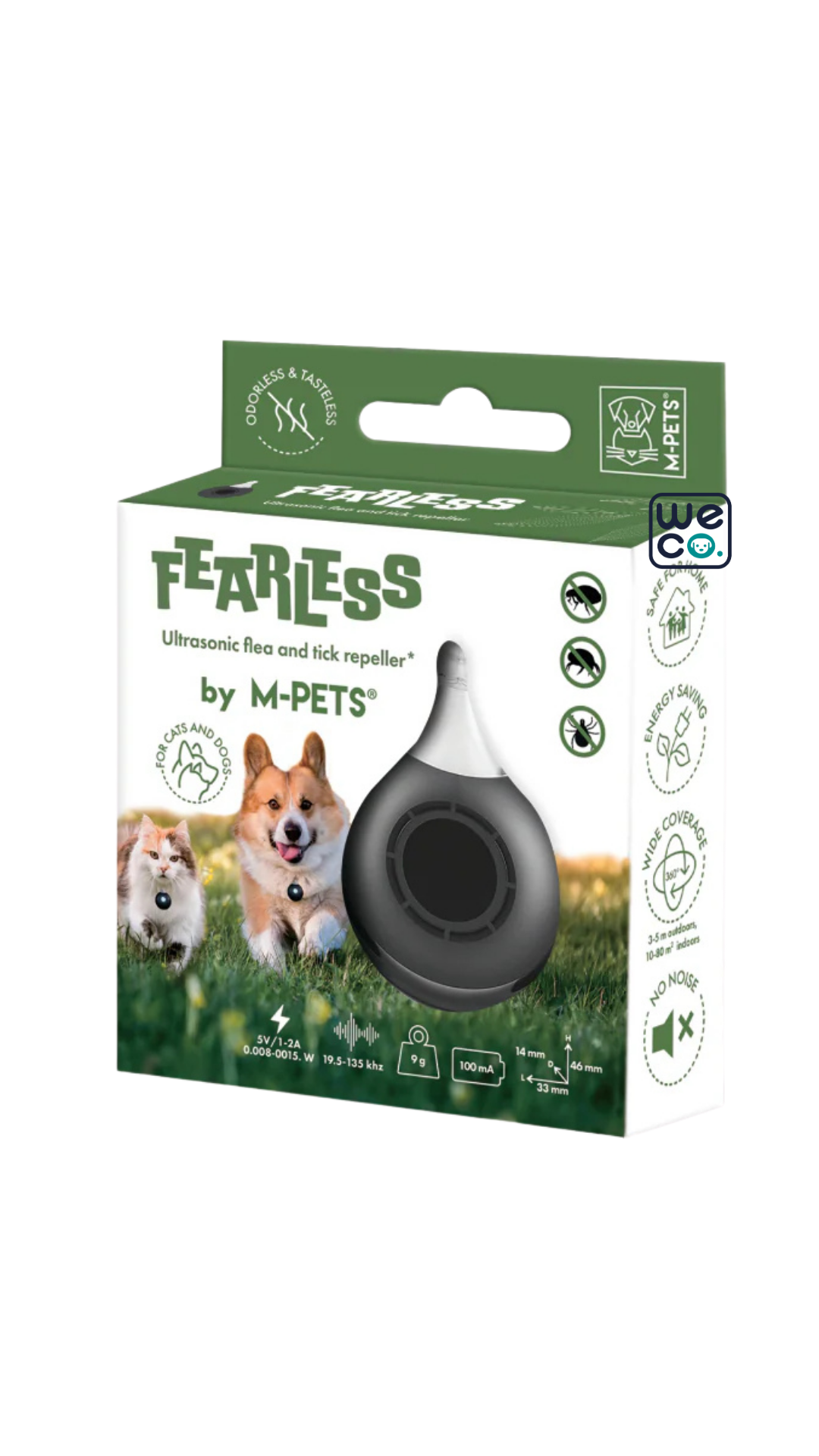 آويز ضد کک و کنه سگ و گربه اولتراسونيکM-Pets