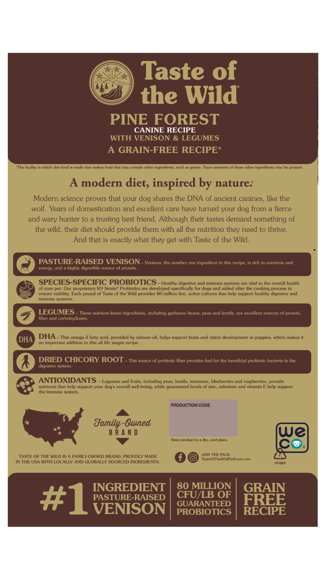 غذای خشک Taste Of The Wild مدل PinForest