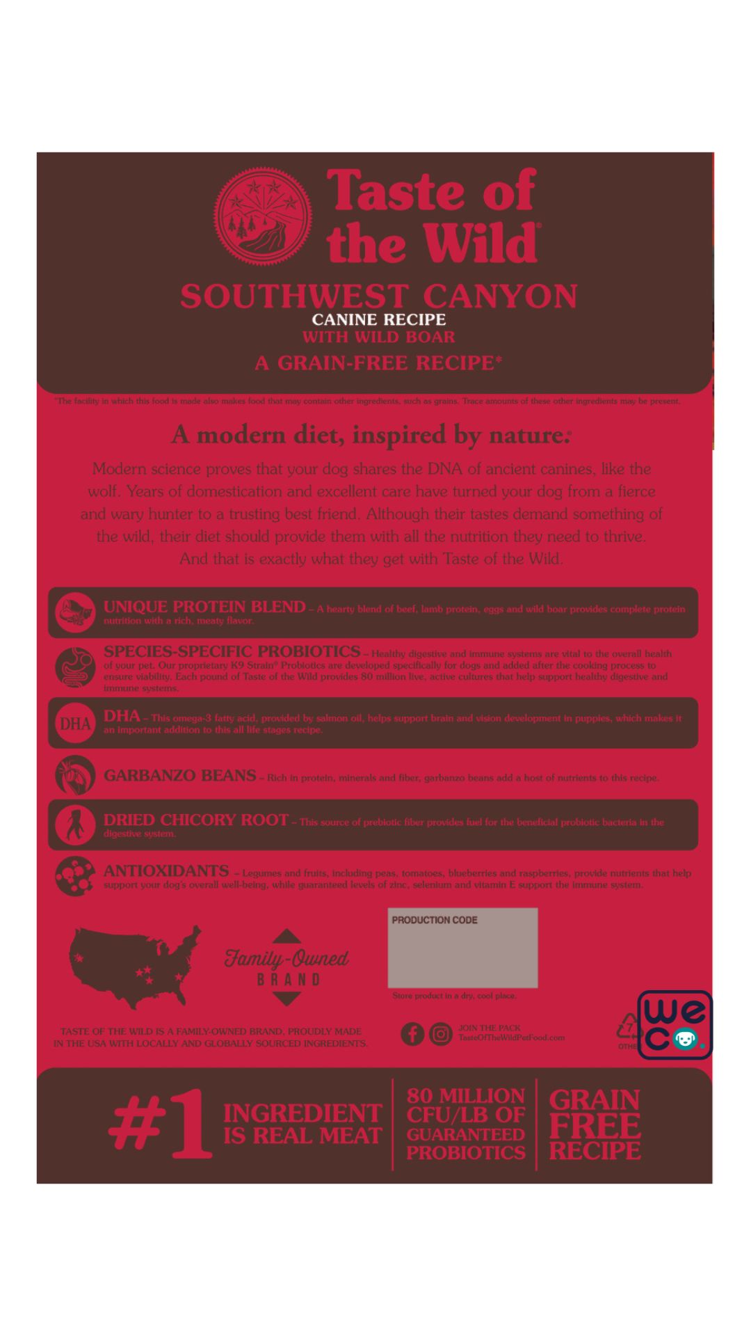 غذای خشک Taste Of The Wild مدل SouthWest