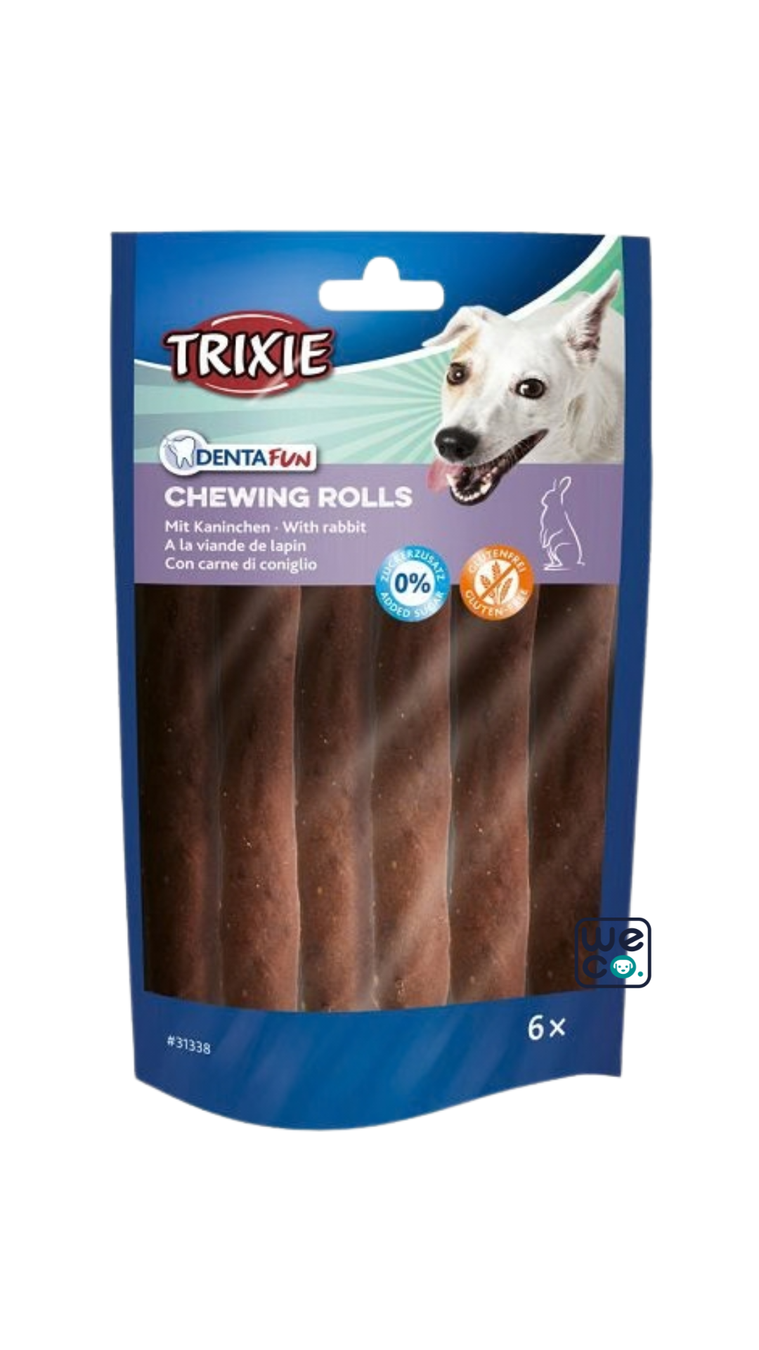 تشويقی دنتال سگ تريکسی با دورپيچ خرگوش 6 عددی