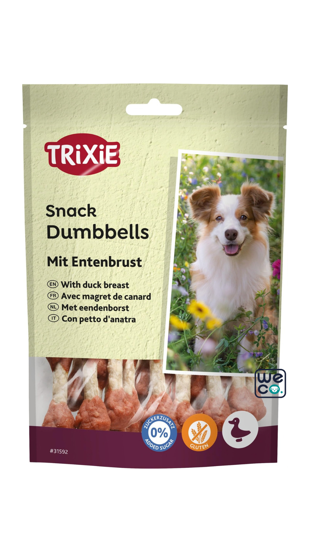 تشويقی دمبلی دنتال سگ تريکسی با طعم اردک