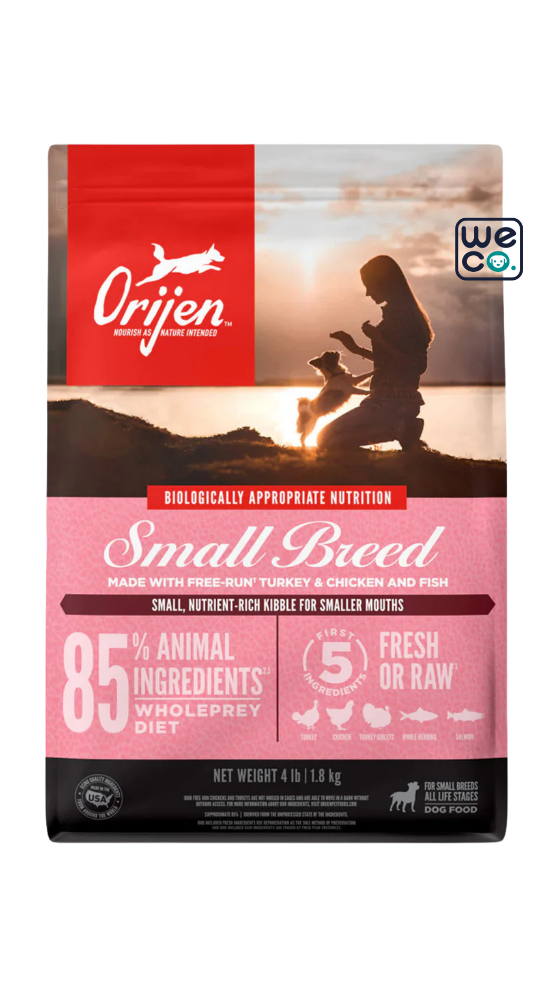 غذاي خشک 1.8 کيلويي Orijen مدل small breed