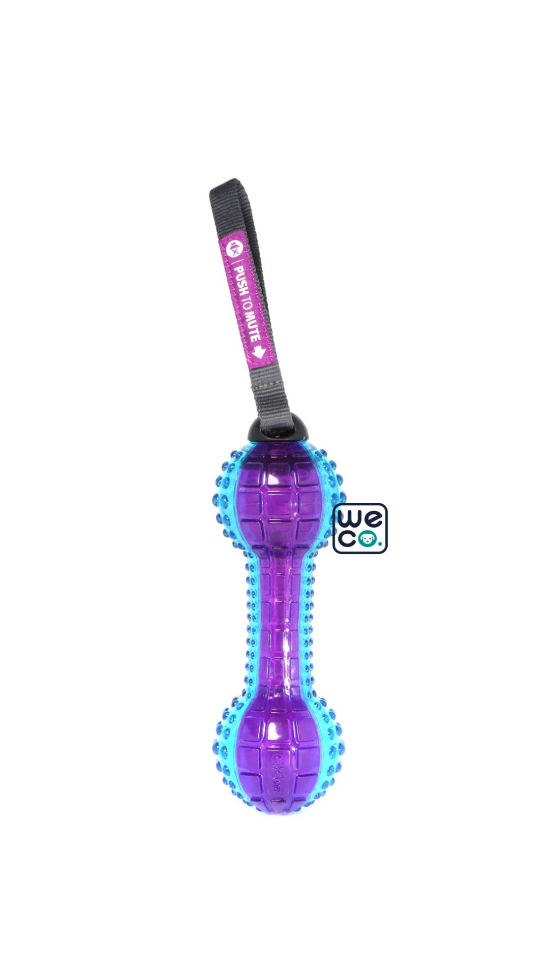 Gigwi Dumbbell- Push to Mute-Red/Purple