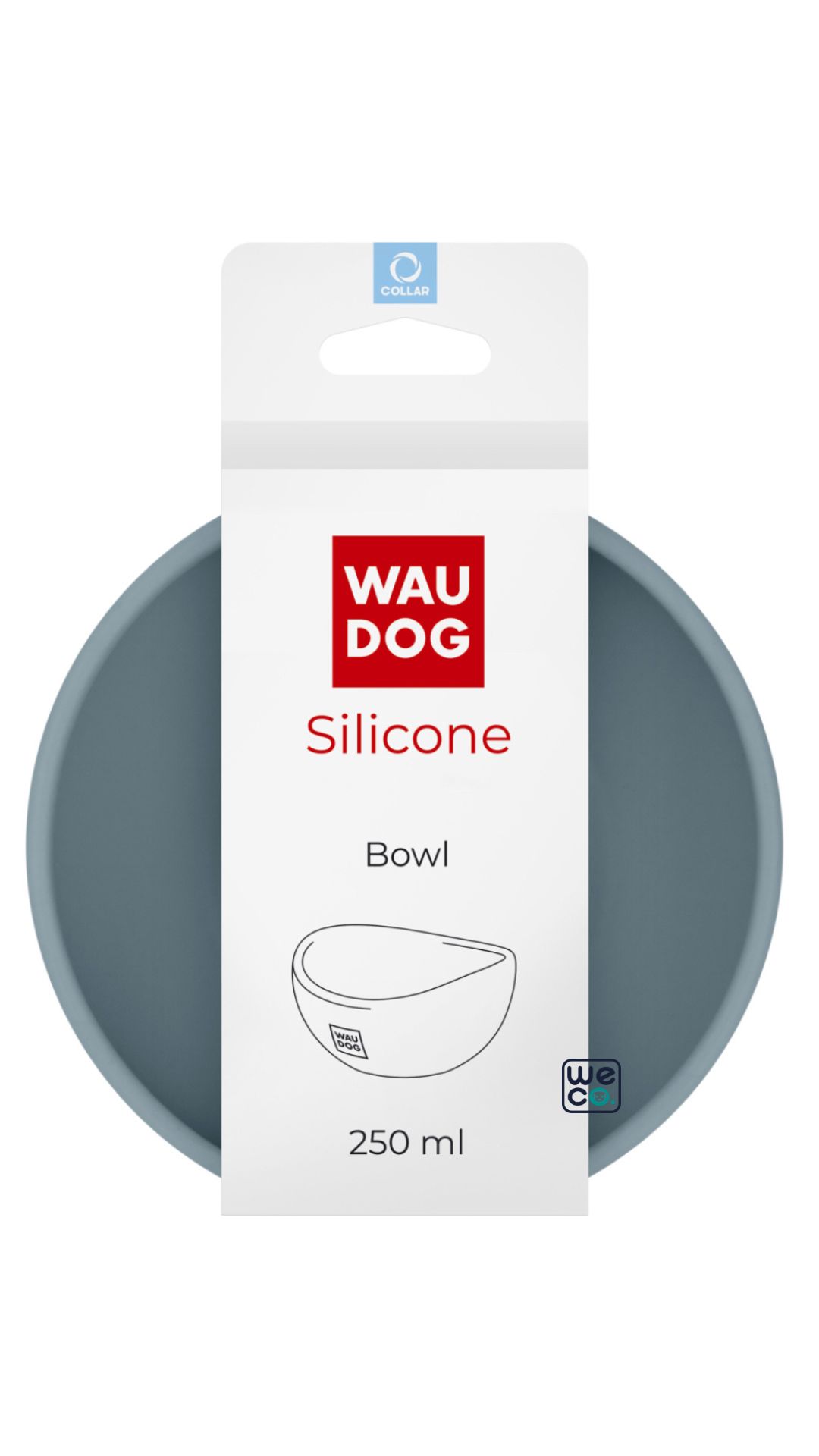 ظرف آب و غذا WauDog مدل Silicon Bowl 250cc