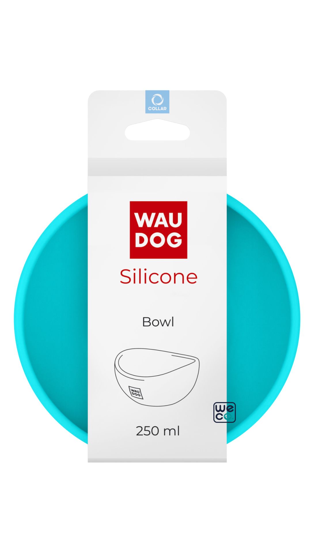 ظرف آب و غذا WauDog مدل Silicon Bowl 250cc