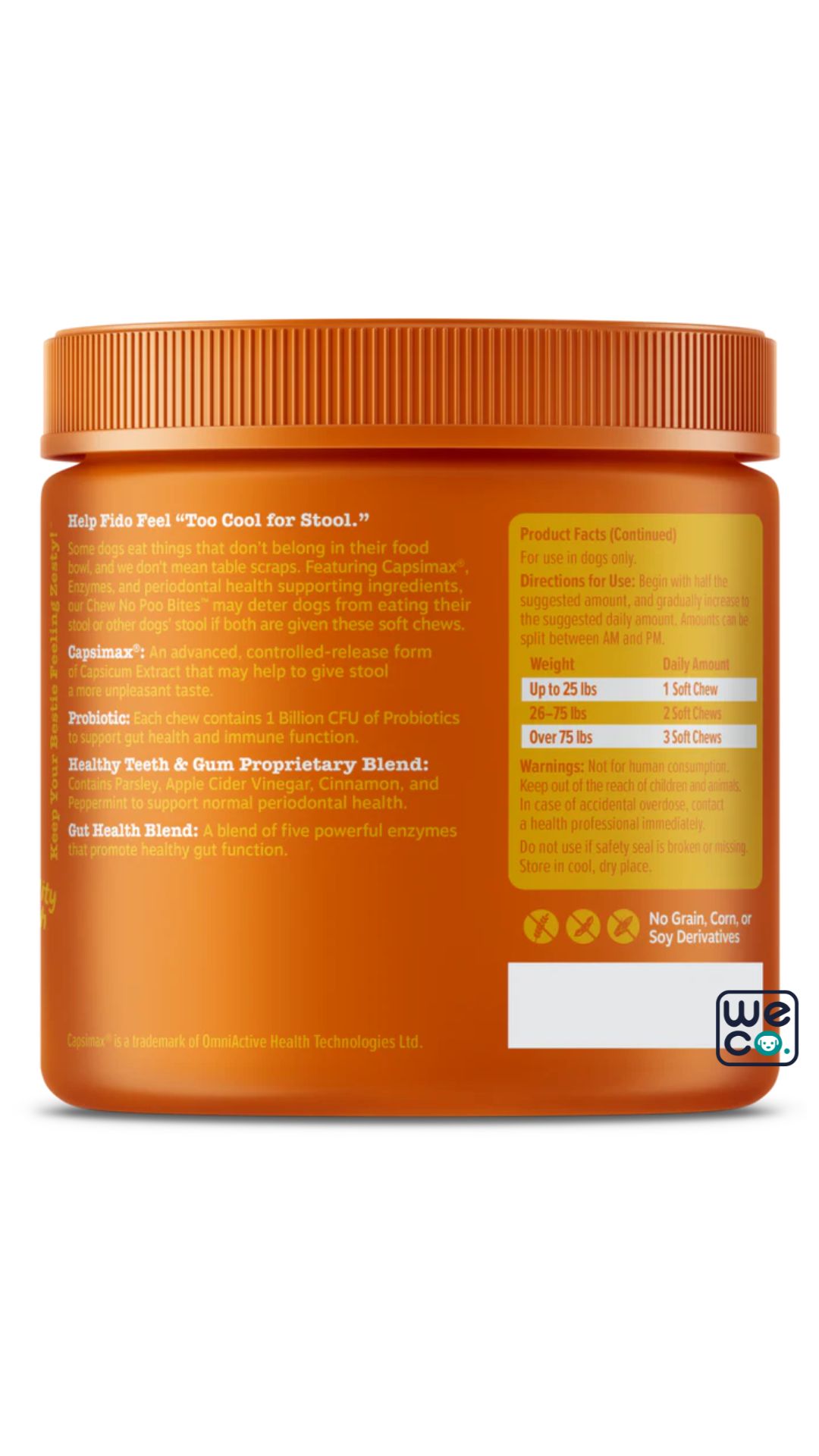 قرص ضد مدفوع‌خواری Zesty paw's