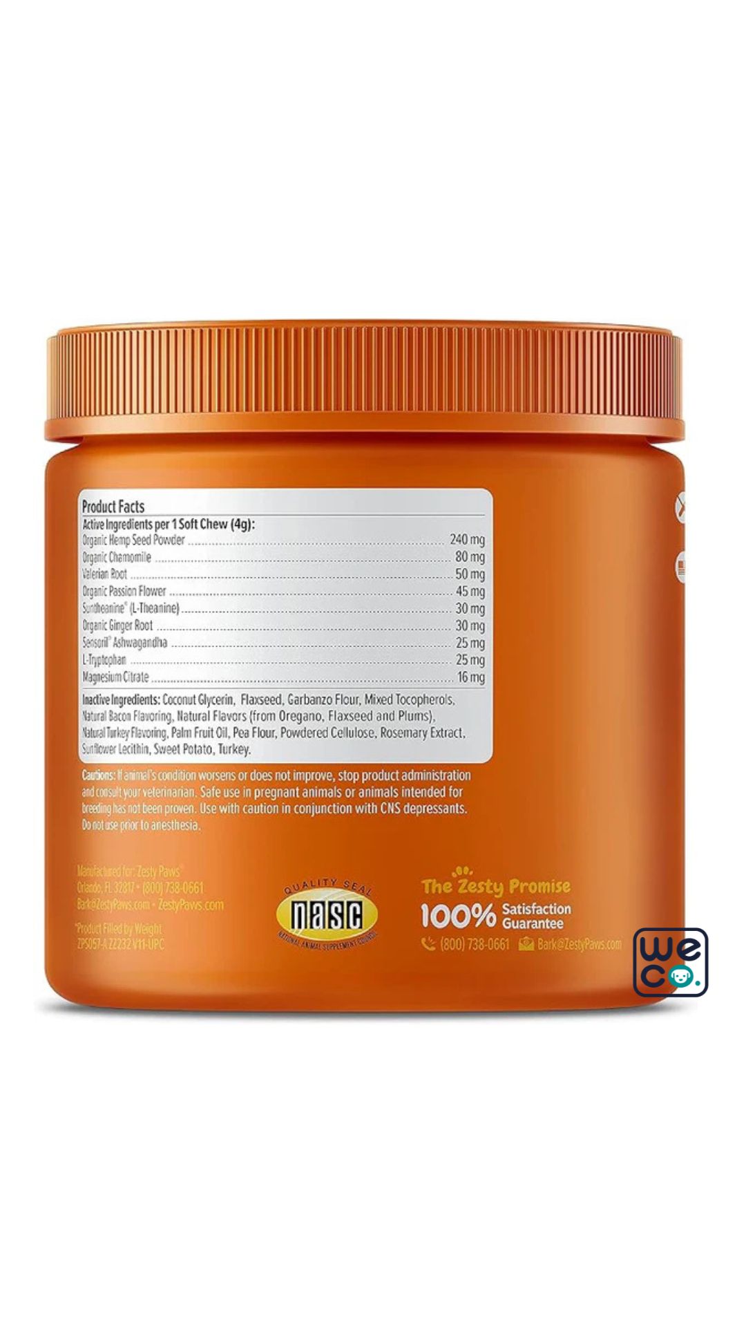 قرص Calming برند Zesty paw's